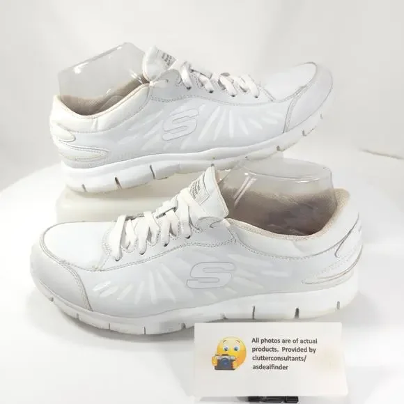 Skechers Work Relaxed Fit Slip Resistant Shoe Womens Size 10 76564 White - Picture 5 of 9